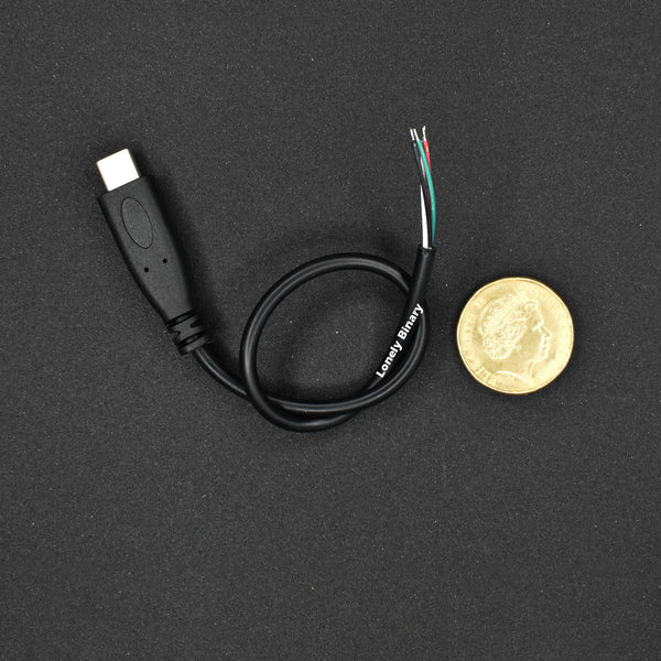Type C Male 25CM Connector DIY Solderable