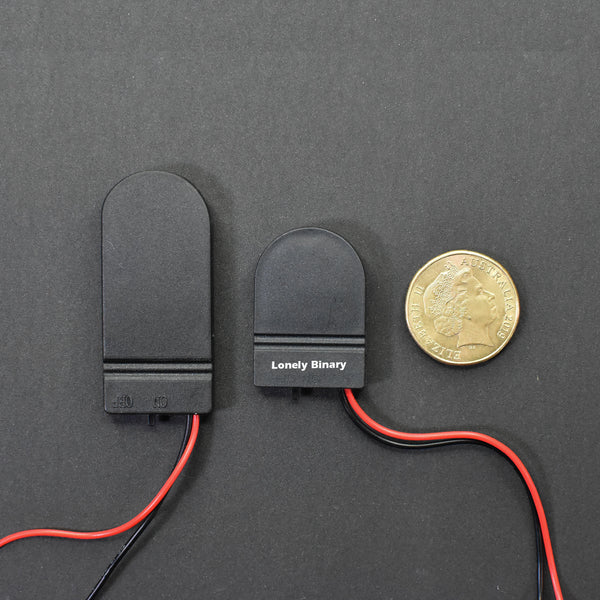CR2032 Flip Case Holder With Wire Leads - Set